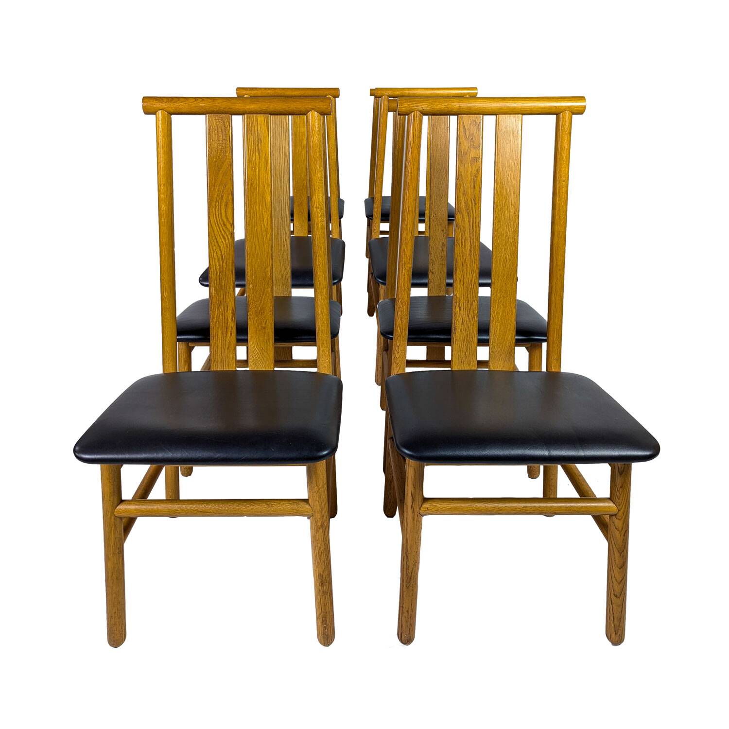 Set of eight Zea chairs by Annig Sarian, 1980