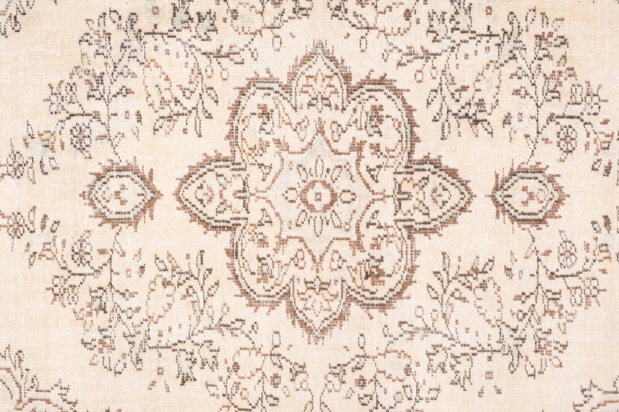 Vintage Turkish Oushak rug 182x296 cm