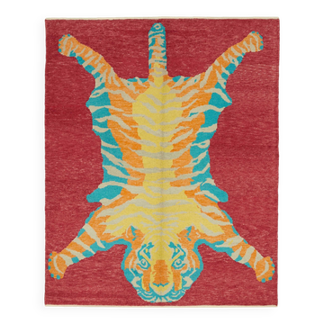 Turkish Handknotted Wool Tiger Rug  192 cm x 240 cm
