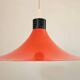 Rare Midcentury Red Pendant, Space Age, Italy, 1970s