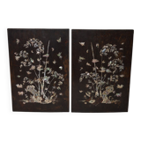 Pair of  indigenous wood panels