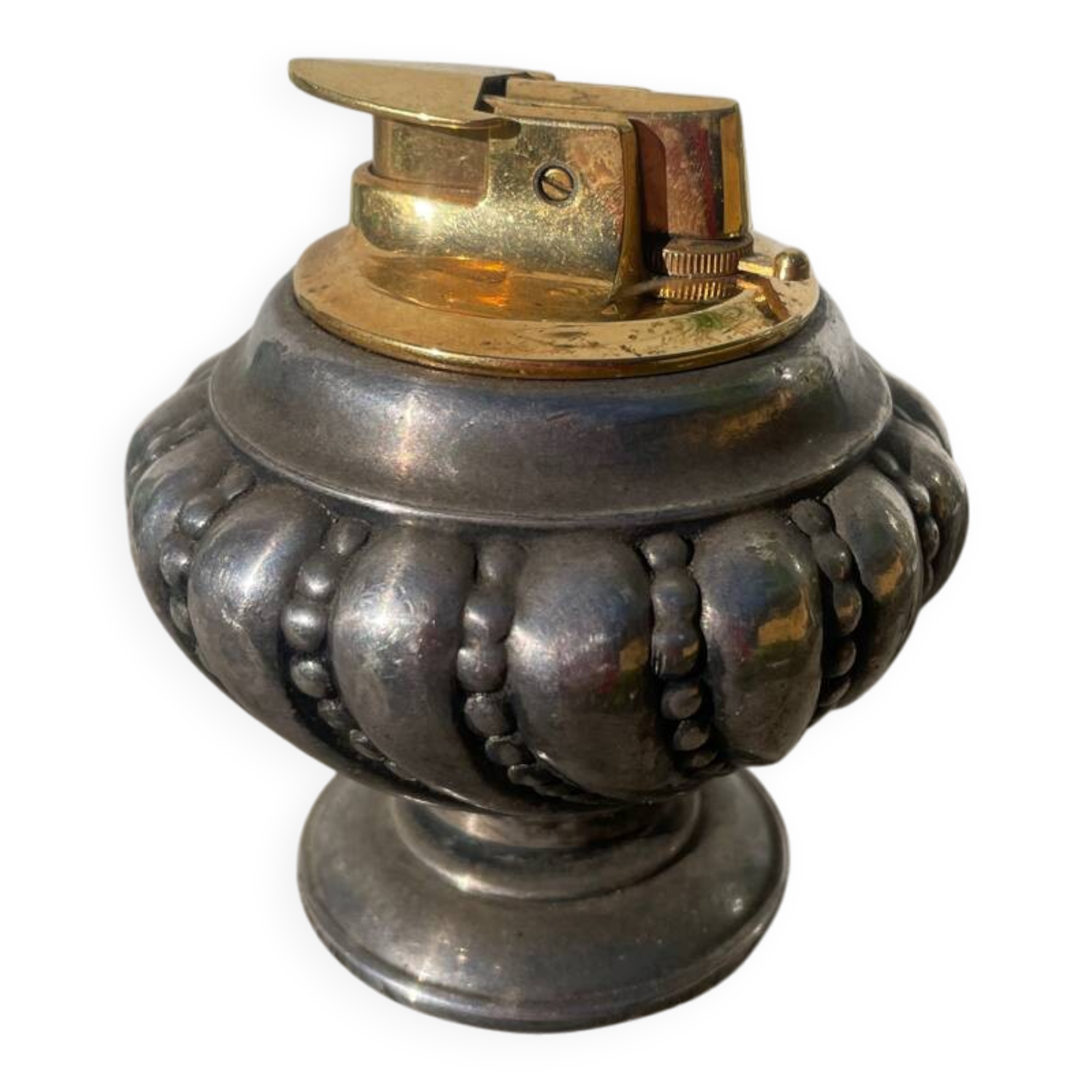 Ronson silver-plated metal lighter