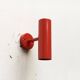 Mid-century minimalist red wall lamp, set of 2.