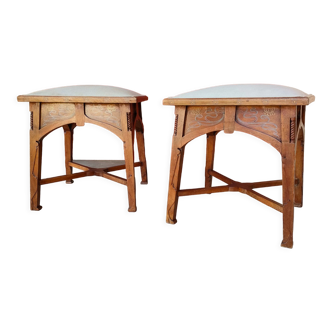 Pair of stools - Art-Nouveau