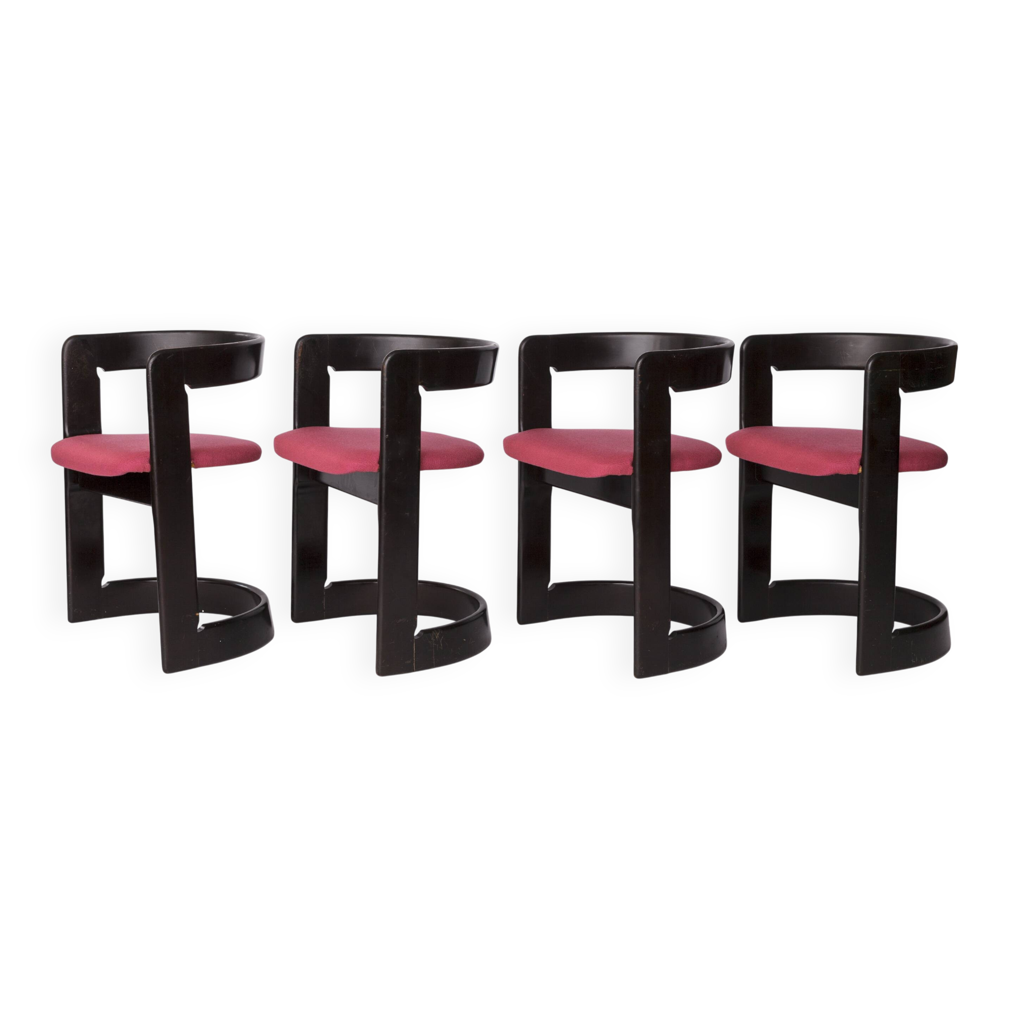 Set of 4 Rare 1950s Dining Chairs | German Vintage Mid-Century Modern