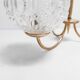 Brass ceiling and glass 3 balls 1960