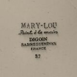 12 flat plates model Mary-Lou Digoin Sarreguemines