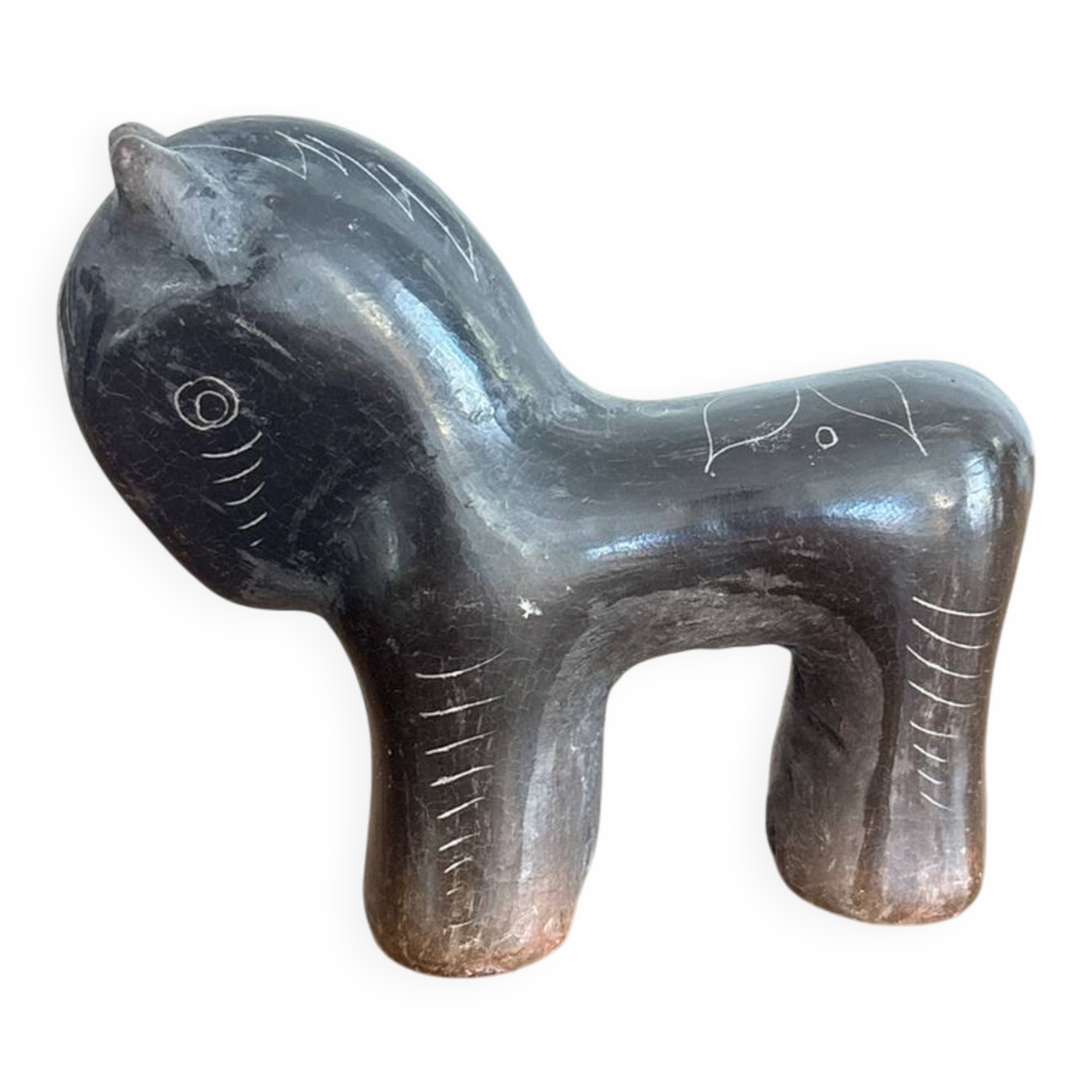 Sculpture Tonala Oaxaca San Bartolo Mexico Cheval Terre cuite