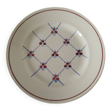 Large antique platter Badonviller Fénal Normandy pattern