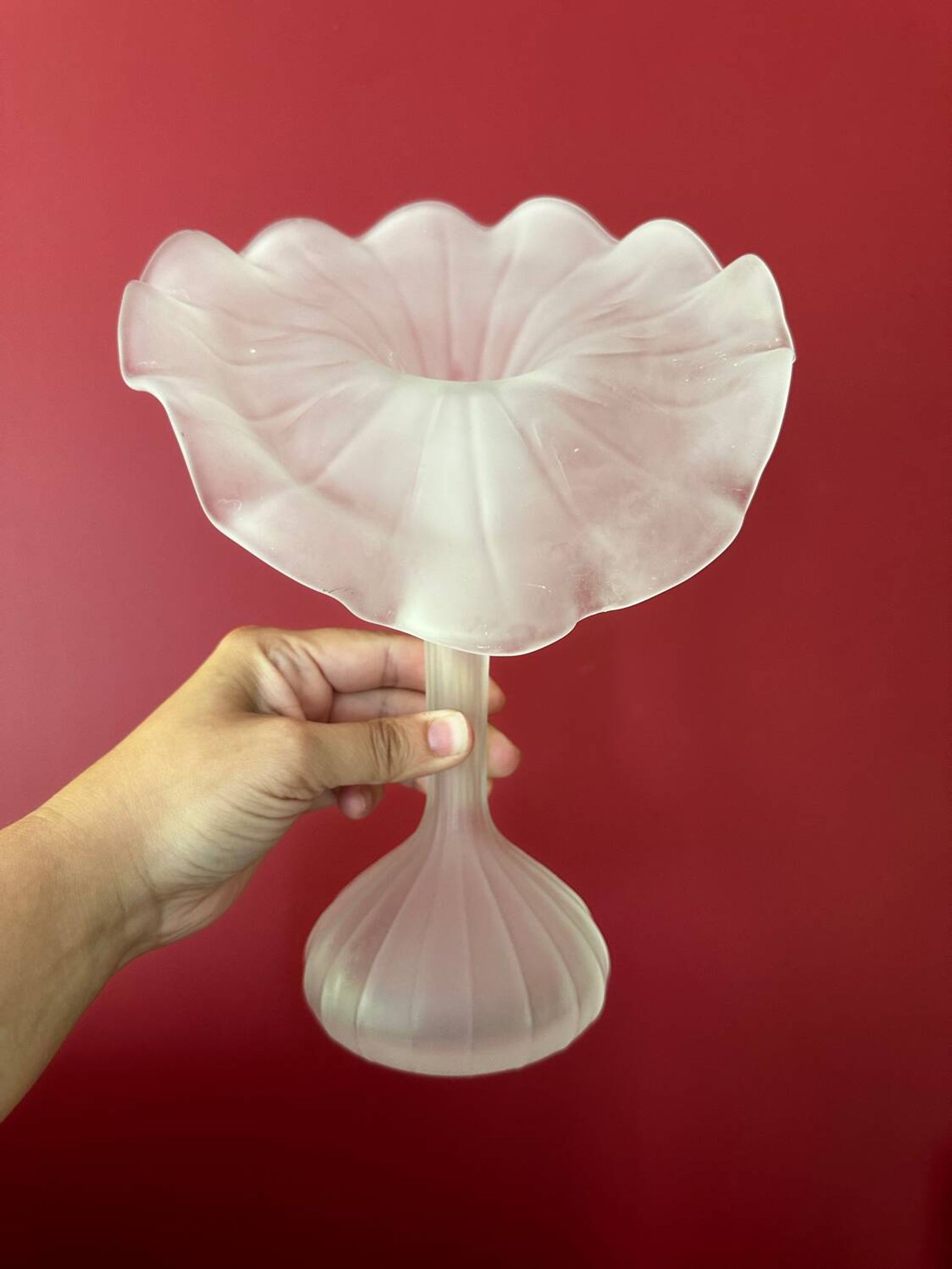 Vase vintage Leonardo Handarbeit
