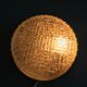 Round glass laminated ceiling light 1960