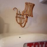 Applique murale vintage rotin style sognot 1960 1970