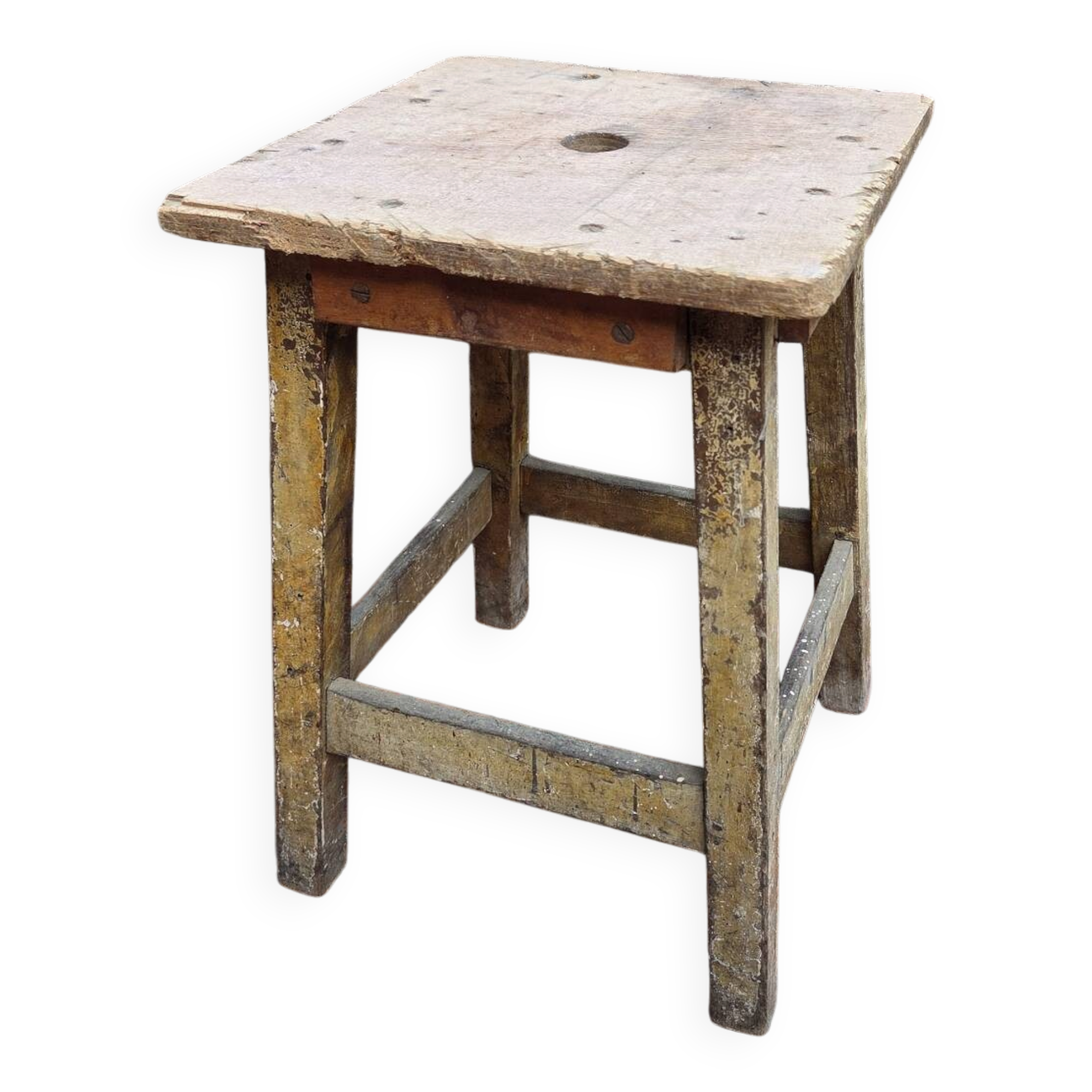 Workshop stool in wood