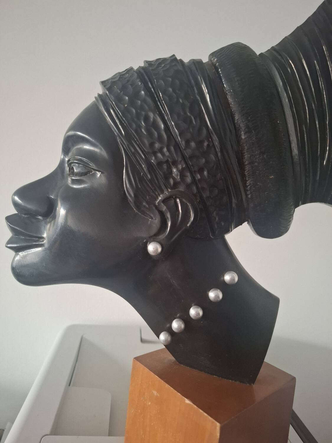 Portrait of an African woman tribal art