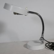 Lampe de bureau vintage du milieu du siècle avec loupe, années 1970