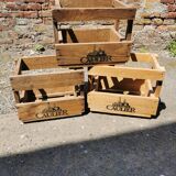 Wooden crate brasserie caulier