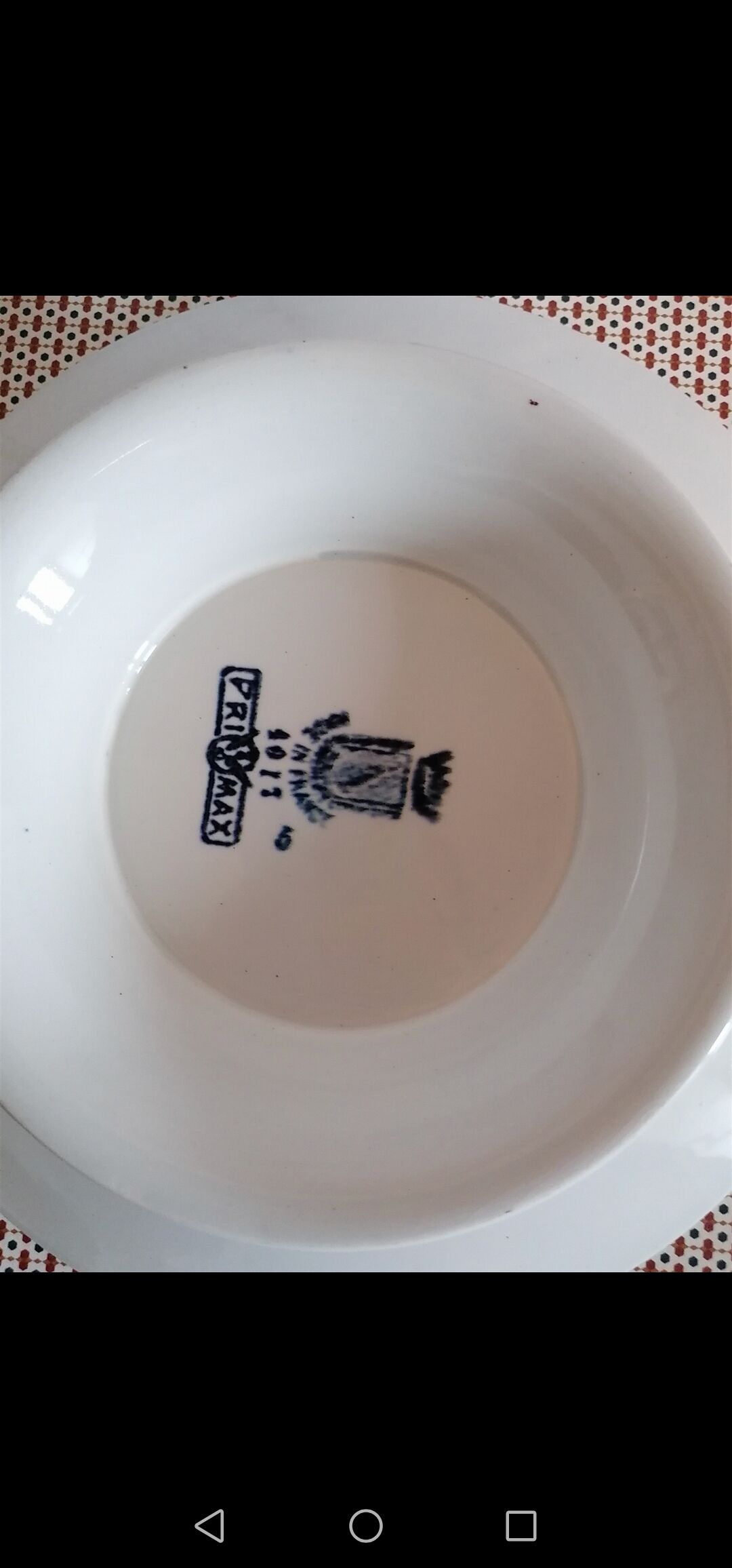 Piedouche cake dish, Saint Amand primax model, blue