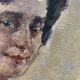 Tableau 1966 "Une femme à sa fenêtre"