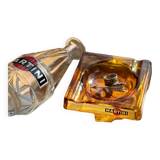 Martini advertising decanter and ashtray