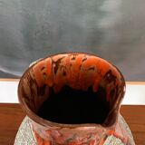 Vintage glazed pitcher and mortar duo