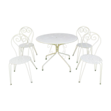 Wrought iron garden living room