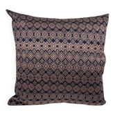 Navy blue and pink Kachin cushion cover (RIDA)
