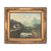 Huile sur toile Paysage