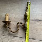 brass wall light