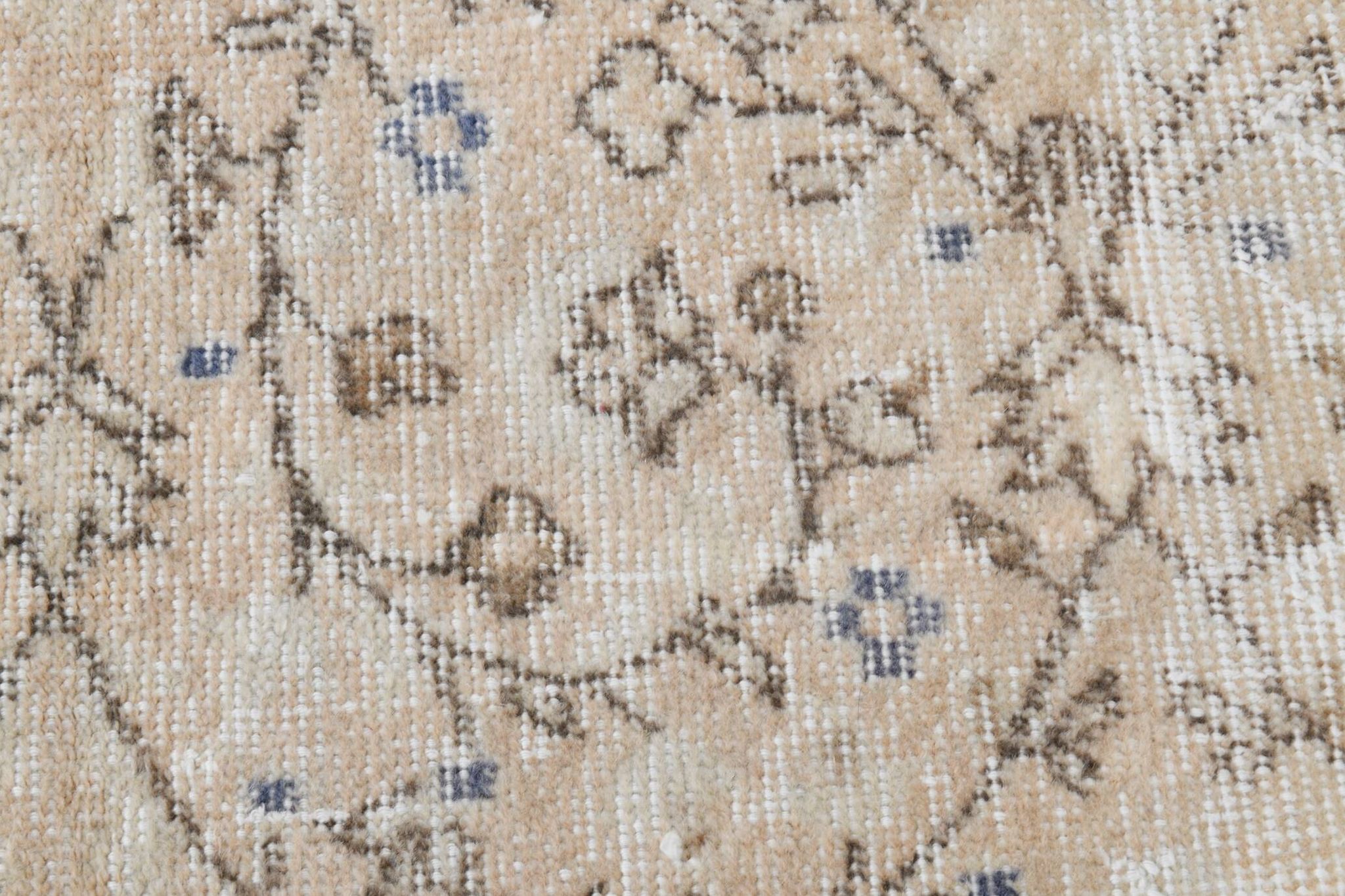 7x10 Vintage Beige Floral Vintage Persian Area Rug, 204x313 Cm