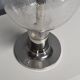 Large chrome and glass table lamp Temde, Switzerland, 1960s