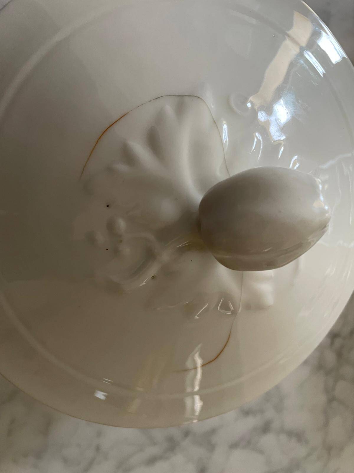 Antique Soup Tureen & Vegetable Dish with Lid