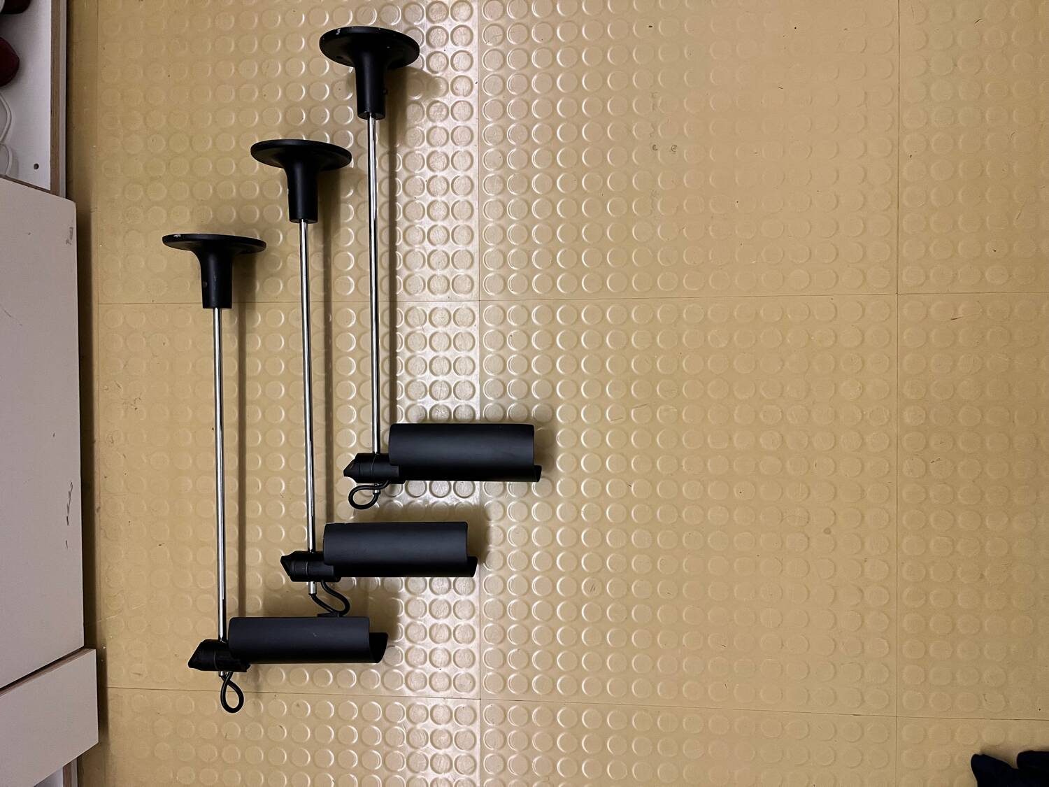 3 Ceiling lights / Wall lights Oluce – ADIM – Vico Magistretti – Chrome metal