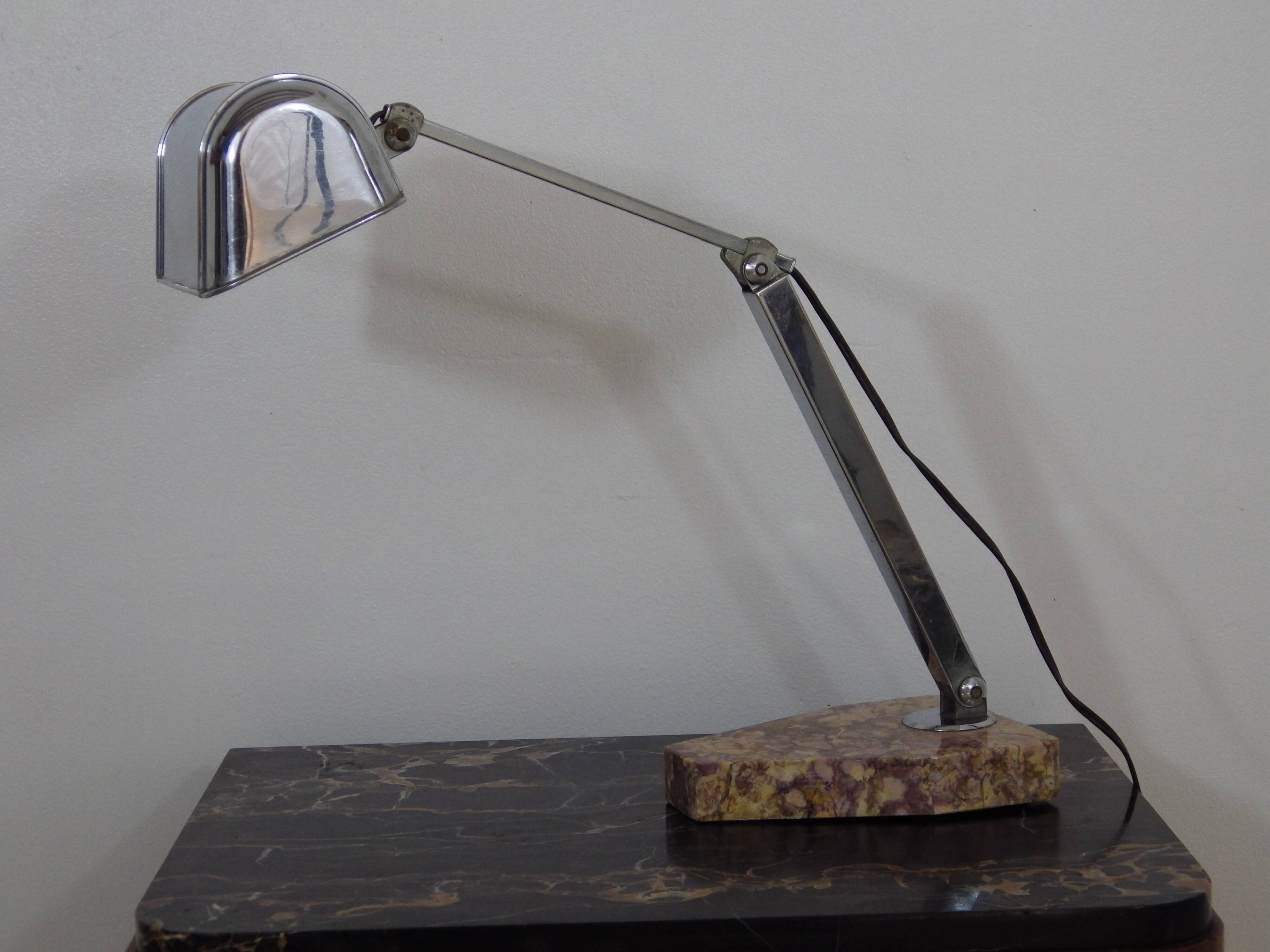 Lampe de bureau, notaire, avocat, Art déco.