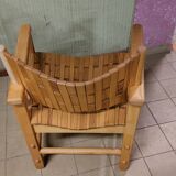 Fan armchair in Scandinavian style locust
