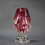 Bohemian Art Glass Vase by Josef Hospodka, Czechoslovakia, 1960s