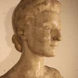 Carrara marble bust