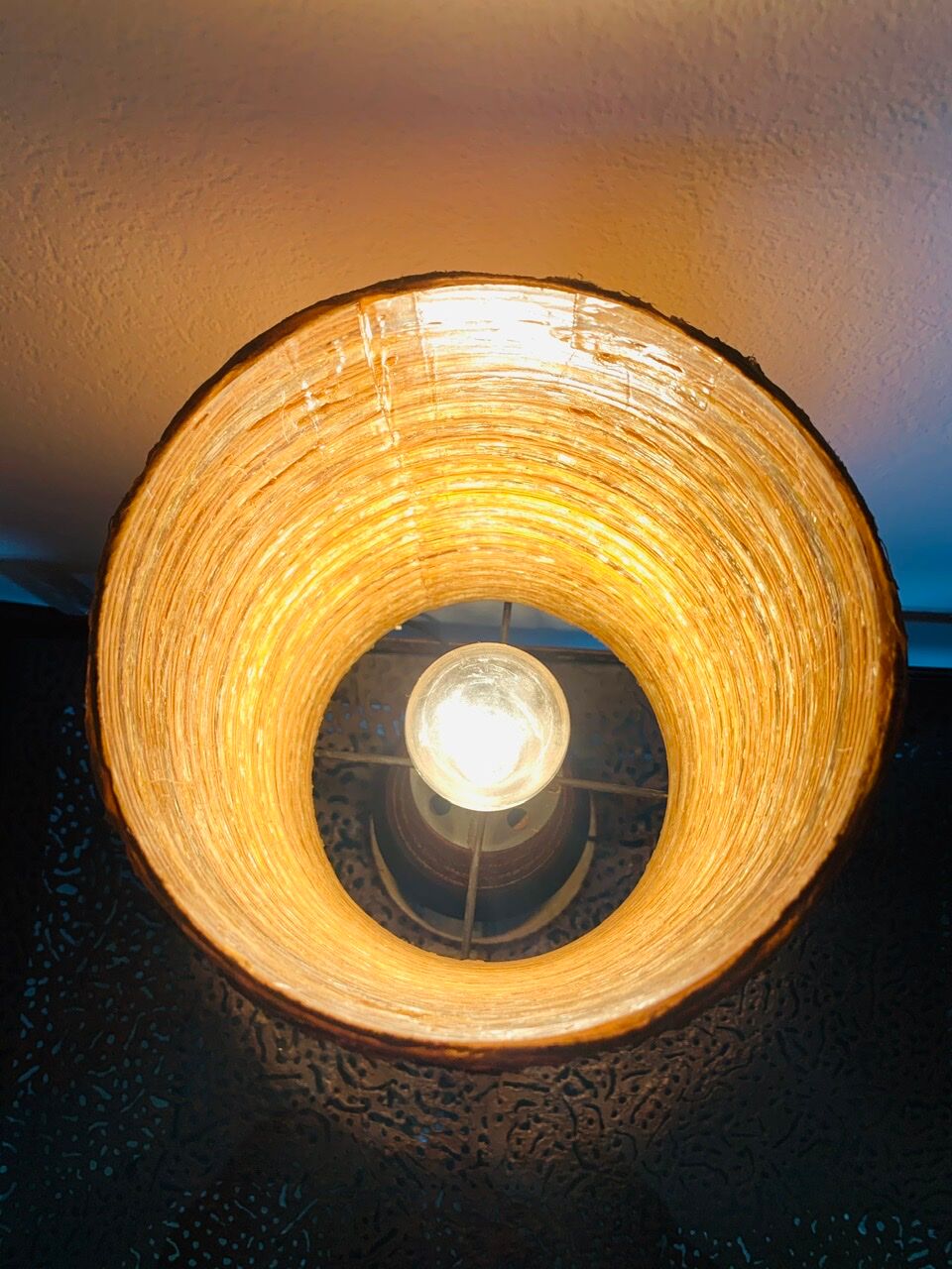 Vintage stoneware table lamp by Accolay, 70s