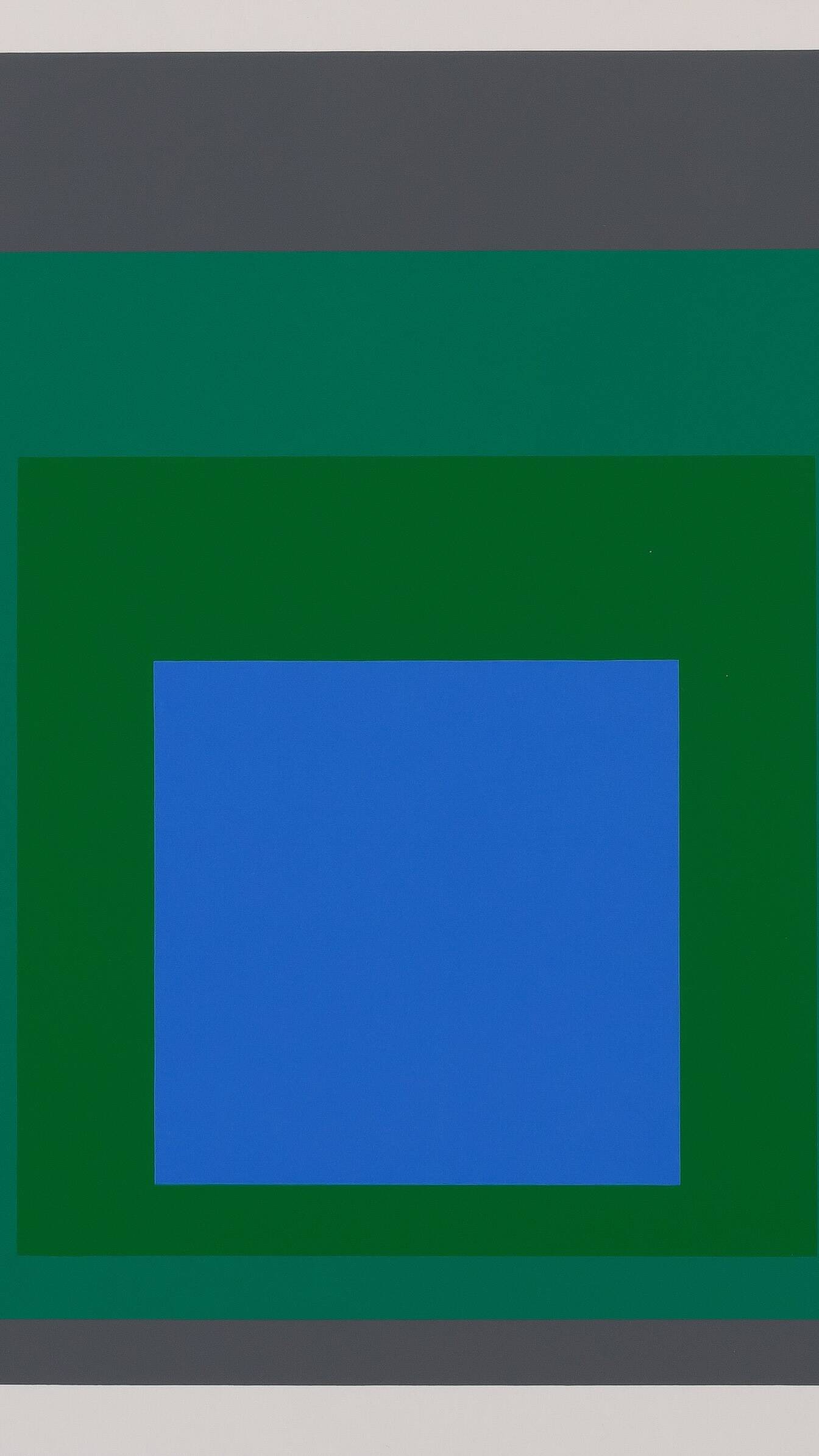 Josef ALBERS: Homage to the Square, Blue Look - Colour Screen Print