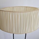 Lampadaire en métal laqué noir, 1950