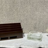 Empty pocket glass brick Lumax rare large model low vintage 60s