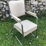 Leatherette office armchair