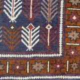 Vintage carpet turkmen belutch afghan 88x146 cm
