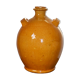 Biot jug in glazed ochre ceramic