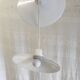 Suspension with three opaline lampshades - mid 20th century.