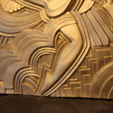 Art Deco bas-relief, folies bergères paris, French art deco