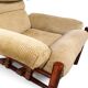 Arne Norell Inca Lounge Chair with Ottoman – Original Cord Upholstery, 1970