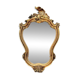 Old wall mirror in golden resin rococo style - made in france