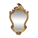 Old wall mirror in golden resin rococo style - made in france