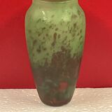 Vintage art deco glass paste, signed lorrain h 12 cm