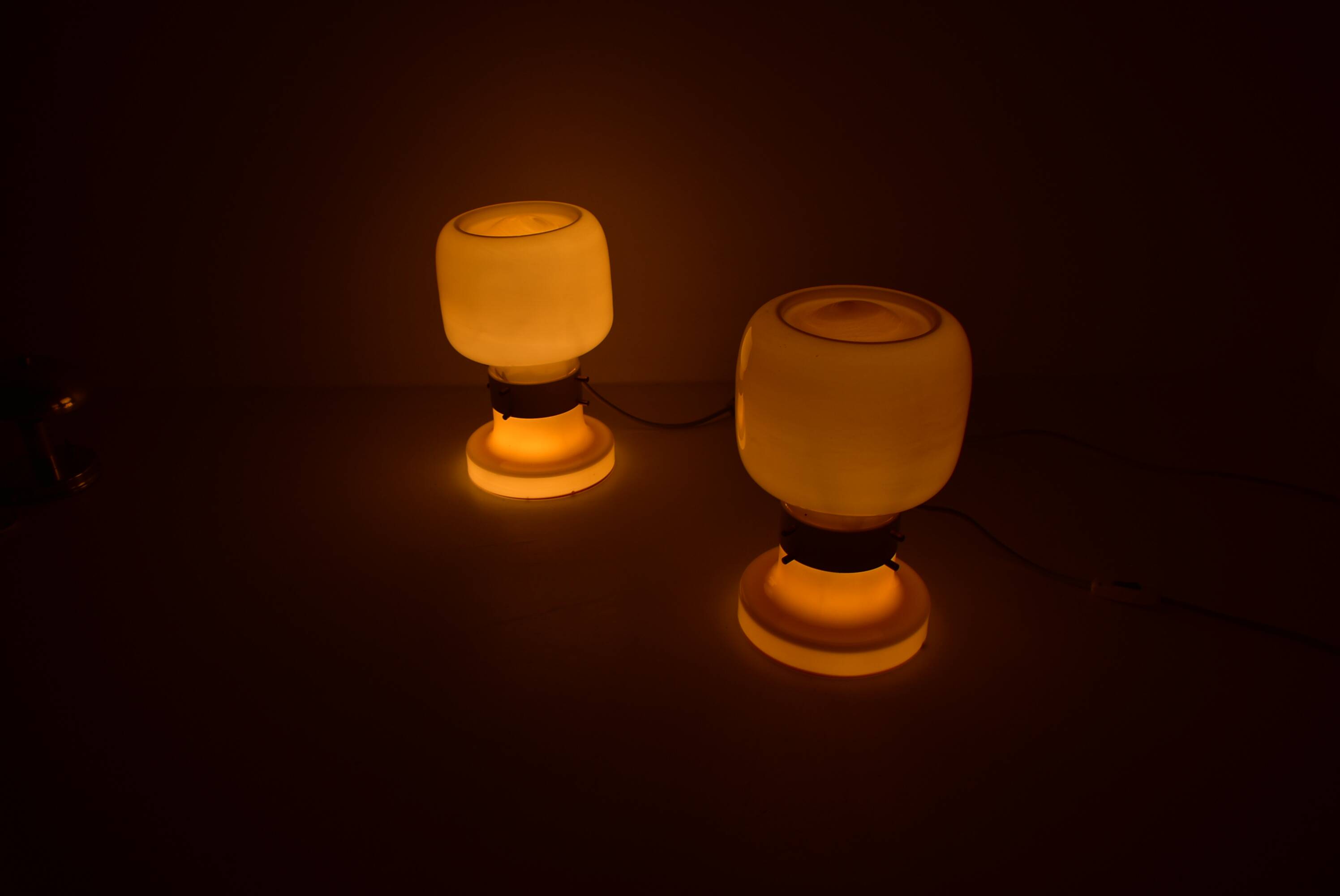 Pair of Midcentury Table Lamps by Zbyněk Hřivnáč, Equipment Hotel Praha, 1960s